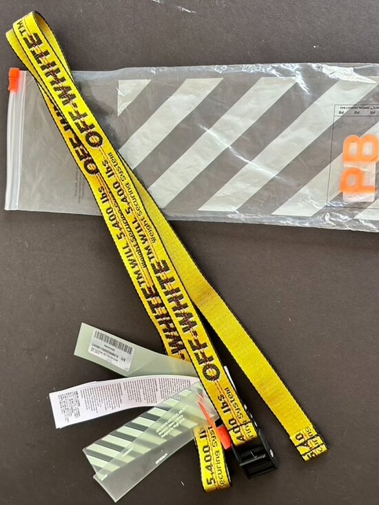 Off White Virgil Abloh Industrial Belt Authentic Designer Belt NEW main image 9